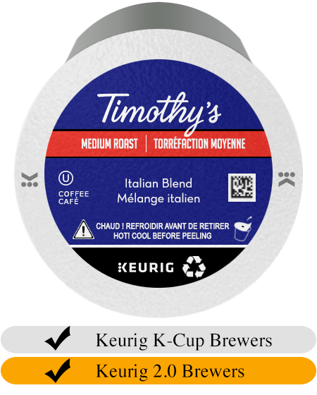 Timothy's Italian Blend K-Cup® Pods (24)