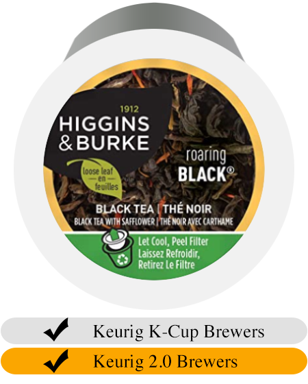 Higgins & Burke Roaring Black Loose Leaf Tea Cups (24)